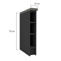 Bucatarie FOLLOW raft DR 15-82 PAL decor Gri